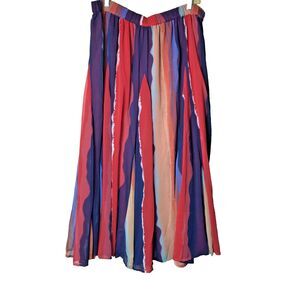 NWT Phool Women's  Multicolor Boho Maxi Skirt Size 1X